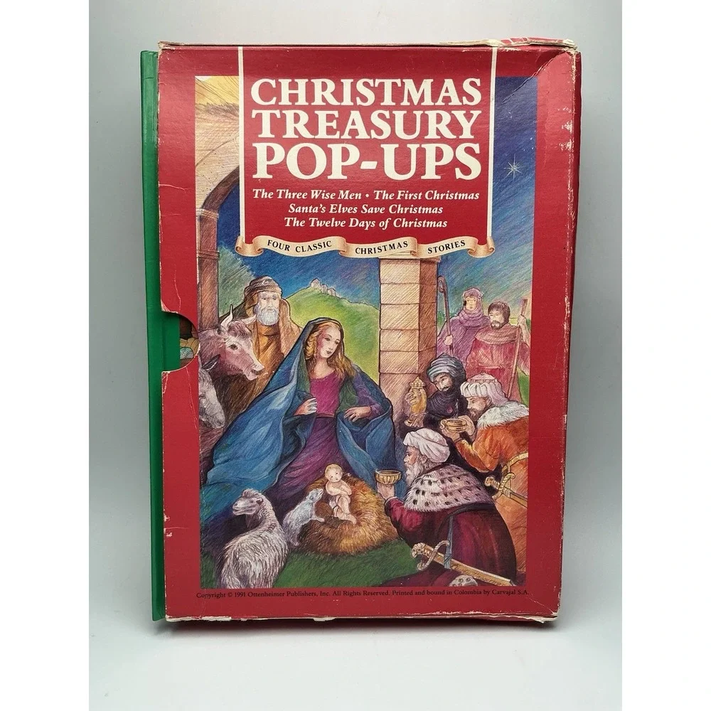 Christmas Treasury‎ Pop-Ups Classic Stories Wise Men etc. Book Set 4